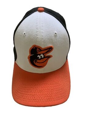 Baltimore Orioles Baseball Cap - Black, White, and Orange new era small medium!